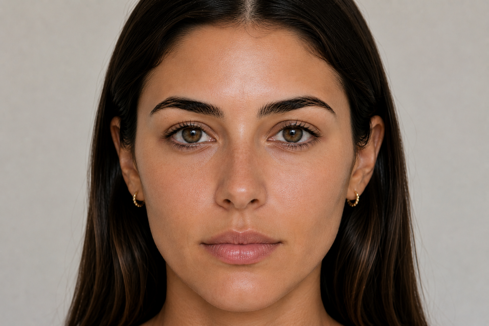 The same participant after eight weeks